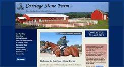 Desktop Screenshot of carriagestonefarm.com