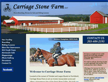 Tablet Screenshot of carriagestonefarm.com